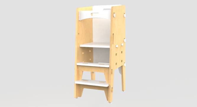 Yellow Lychee Kitchen Solid Wood Tower - White (White, Matte Finish) by Urban Ladder - Cross View Design 1 - 570465