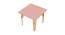 Lime Fig Solid Wood Table - Pink (Medium) (Pink, Matte Finish) by Urban Ladder - Design 1 Side View - 570472
