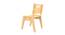 Silver Peach Solid Wood Chair-Natural (Natural, Matte Finish) by Urban Ladder - Design 1 Side View - 570475