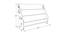 Ochre Olive Solid Wood Book Rack-White (White, Matte Finish) by Urban Ladder - Design 1 Dimension - 570510