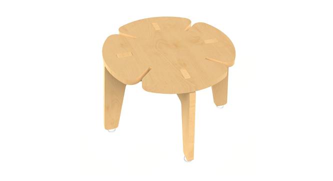 White Grape Solid Wood Stool - Beige (Natural, Matte Finish) by Urban Ladder - Cross View Design 1 - 570558