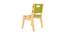Silver Peach Solid Wood Chair-Green (Green, Matte Finish) by Urban Ladder - Design 1 Side View - 570569