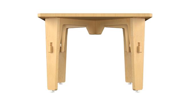 Lime Fig Solid Wood Table - Natural (Small) (Natural, Matte Finish) by Urban Ladder - Front View Design 1 - 570637