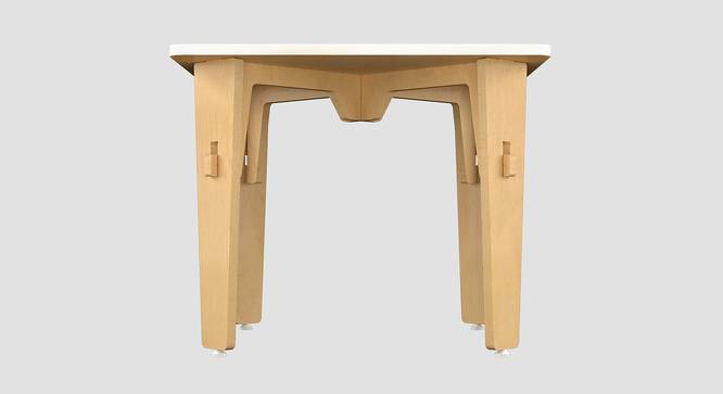 Lime Fig Solid Wood Table - White (Medium) (White, Matte Finish) by Urban Ladder - Front View Design 1 - 570638