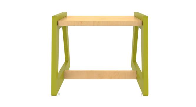 Charcoal Chikku Solid Wood Stool - Green (Green, Matte Finish) by Urban Ladder - Front View Design 1 - 570645