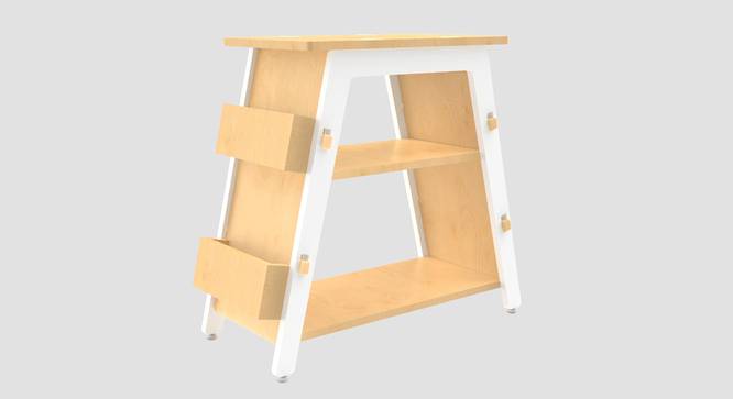 Red Pear Solid Wood Bookshelf -White (White, Matte Finish) by Urban Ladder - Cross View Design 1 - 570649
