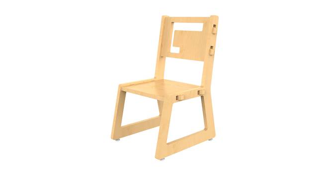 Blue Apple Solid Wood Chair -Natural (Natural, Matte Finish) by Urban Ladder - Cross View Design 1 - 570656