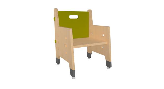 Purple Mango Weaning Solid Wood Chair -Green (Green, Matte Finish) by Urban Ladder - Cross View Design 1 - 570659