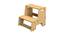 Maroon Apricot Step Solid Wood Stool - Beige (Natural, Matte Finish) by Urban Ladder - Cross View Design 1 - 570661