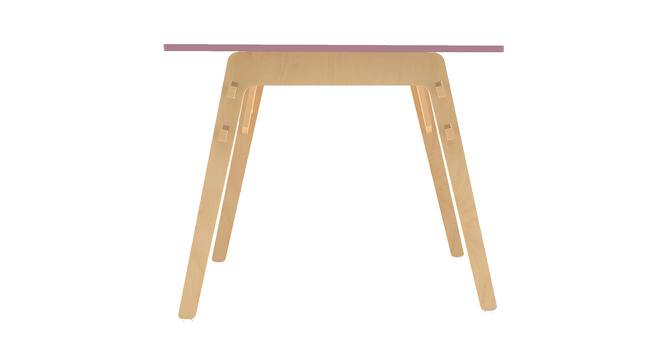 Black Kiwi Solid Wood Table - Pink (Pink, Matte Finish) by Urban Ladder - Front View Design 1 - 570735