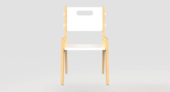Silver Peach Solid Wood Chair-White (White, Matte Finish) by Urban Ladder - Front View Design 1 - 570741