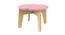 White Grape Solid Wood Stool - Pink (Pink, Matte Finish) by Urban Ladder - Front View Design 1 - 570743
