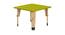 Lime Fig Solid Wood Table - Green (Small) (Green, Matte Finish) by Urban Ladder - Cross View Design 1 - 570745