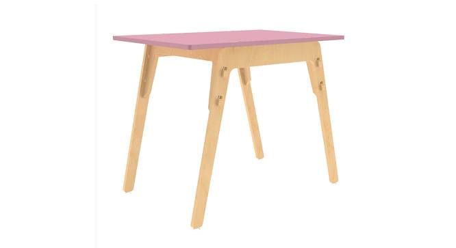 Black Kiwi Solid Wood Table - Pink (Pink, Matte Finish) by Urban Ladder - Cross View Design 1 - 570749