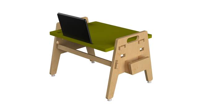 Metallic Berries  Floor Solid Wood Table - Green (Green, Matte Finish) by Urban Ladder - Cross View Design 1 - 570753