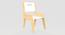 Silver Peach Solid Wood Chair-White (White, Matte Finish) by Urban Ladder - Cross View Design 1 - 570757