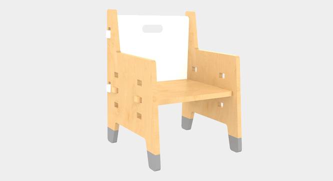 Purple Mango Weaning Solid Wood Chair -White (White, Matte Finish) by Urban Ladder - Cross View Design 1 - 570758