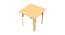 Lime Fig Solid Wood Table - Natural (Large) (Natural, Matte Finish) by Urban Ladder - Design 1 Side View - 570767