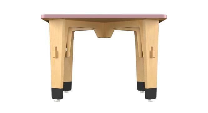 Lime Fig Solid Wood Table - Pink (Small) (Pink, Matte Finish) by Urban Ladder - Front View Design 1 - 570768