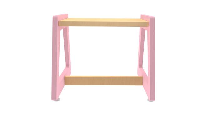 Charcoal Chikku Solid Wood Stool - Pink (Pink, Matte Finish) by Urban Ladder - Front View Design 1 - 570780