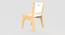 Silver Peach Solid Wood Chair-White (White, Matte Finish) by Urban Ladder - Design 1 Side View - 570782