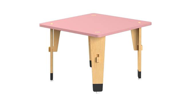 Lime Fig Solid Wood Table - Pink (Small) (Pink, Matte Finish) by Urban Ladder - Cross View Design 1 - 570784