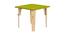 Lime Fig Solid Wood Table - Green (Medium) (Green, Matte Finish) by Urban Ladder - Cross View Design 1 - 570786