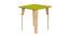 Lime Fig Solid Wood Table - Green (Large) (Green, Matte Finish) by Urban Ladder - Cross View Design 1 - 570789