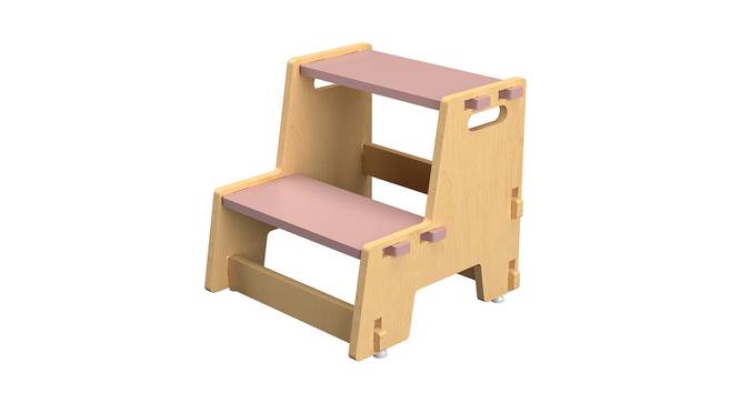 Maroon Apricot Step Solid Wood Stool - Pink (Pink, Matte Finish) by Urban Ladder - Cross View Design 1 - 570795