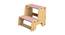Maroon Apricot Step Solid Wood Stool - Pink (Pink, Matte Finish) by Urban Ladder - Cross View Design 1 - 570795