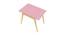 Black Kiwi Solid Wood Table - Pink (Pink, Matte Finish) by Urban Ladder - Rear View Design 1 - 570797