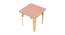 Lime Fig Solid Wood Table - Pink (Large) (Pink, Matte Finish) by Urban Ladder - Design 1 Side View - 570802