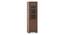Theodore Engneered Wood Single Glass Door Display Cabinet (Rustic Walnut Finish) by Urban Ladder - Cross View Design 1 - 570884