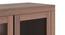 Theodore Engineered Wood Two Glass Door Display Cabinet (Rustic Walnut Finish) by Urban Ladder - Rear View Design 1 - 570887