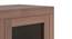 Theodore Engneered Wood Single Glass Door Display Cabinet (Rustic Walnut Finish) by Urban Ladder - Rear View Design 1 - 570888