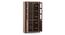 Theodore Engineered Wood Two Glass Door Display Cabinet (Rustic Walnut Finish) by Urban Ladder - Design 1 Close View - 570889