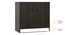 Levi Shoe Cabinet (Finish : dark wenge; Configuration : 9 pair) (Dark Wenge Finish, 9 Pair Configuration) by Urban Ladder - Front View Design 1 - 570899