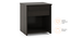 Zoey Bedside Table (With Drawer Configuration, Dark Wenge Finish) by Urban Ladder - Front View Design 1 - 570921