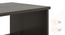 Zoey Bedside Table (Dark Wenge Finish, Open Storage Configuration) by Urban Ladder - Design 1 Side View - 570926