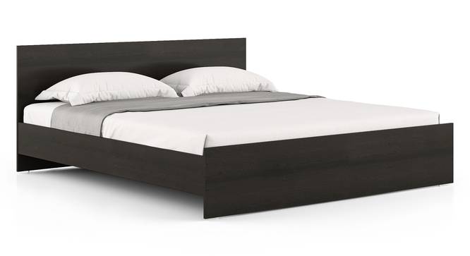 Zoey Non- Storage Bed (King Bed Size, Dark Wenge Finish) by Urban Ladder - Front View Design 1 - 570932