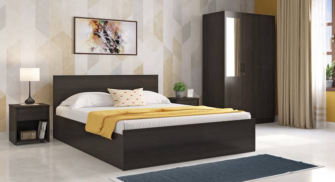 Zoey Storage Bed (Queen Bed Size, Dark Wenge Finish) by Urban Ladder - Design 1 Full View - 570948