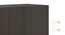 Zoey Three Door Wardrobe (Without Mirror Configuration, Dark Wenge Finish) by Urban Ladder - Ground View Design 1 - 570976