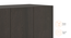 Zoey Three Door Wardrobe (With Mirror Configuration, Dark Wenge Finish) by Urban Ladder - Ground View Design 1 - 570977