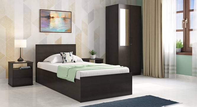Zoey Storage Single Bed (Single Bed Size, Dark Wenge Finish) by Urban Ladder - Design 1 Full View - 570980