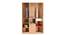 Indio Engineered Wood 3 Door Mirror Wardrobe (Teak White Finish) by Urban Ladder - Design 1 Side View - 571011