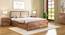 Ritz Solid Wood Hydraulic Storage Bed (Teak Finish, Queen Bed Size) by Urban Ladder - Design 1 Full View - 571044