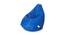 Bruno Leatherette Filled Bean Bag (Royal Blue, with beans Bean Bag Type, XL Bean Bag Size) by Urban Ladder - Design 1 Side View - 571129