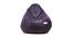 Miri Leatherette Filled Bean Bag (Purple, with beans Bean Bag Type, XL Bean Bag Size) by Urban Ladder - Cross View Design 1 - 571240