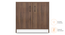 Alex Shoe Cabinet (Classic Walnut Finish, 9 Pair Configuration) by Urban Ladder - Design 1 Side View - 571289