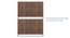 Alex Shoe Cabinet (Classic Walnut Finish, 12 pair Configuration) by Urban Ladder - Design 1 Details - 571298